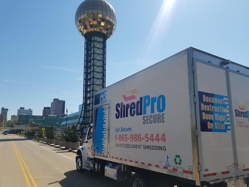 ShredPro Secure Knoxville Shredding Company Truck